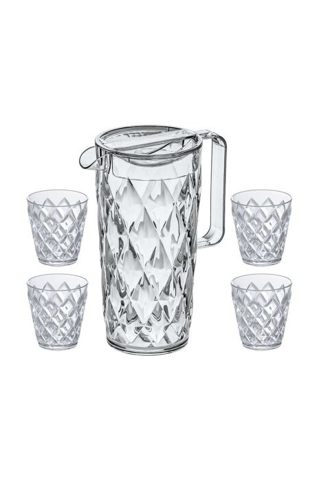 Koziol Графин з 4 склянками колір прозорий