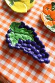 &k amsterdam Декоративний піднос Grape колір фіолетовий