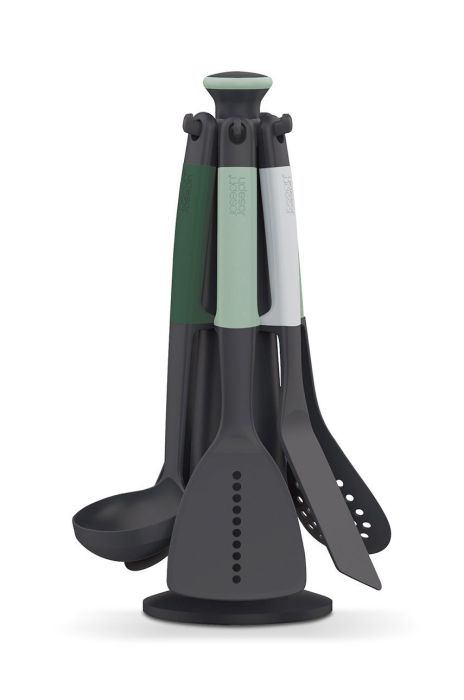 Joseph Joseph Набір кухонних аксесуарів з підставкою Elevate Sage (7-pack) колір зелений