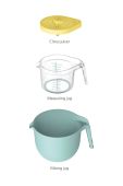 Joseph Joseph кухонна миска з міркою та соковижималкою Nest Trio колір барвистий
