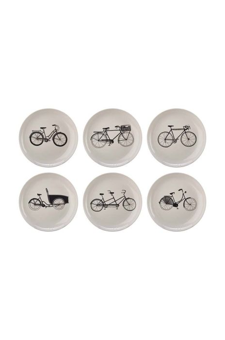 Набір тарілок Pols Potten Bikes 6-pack колір барвистий