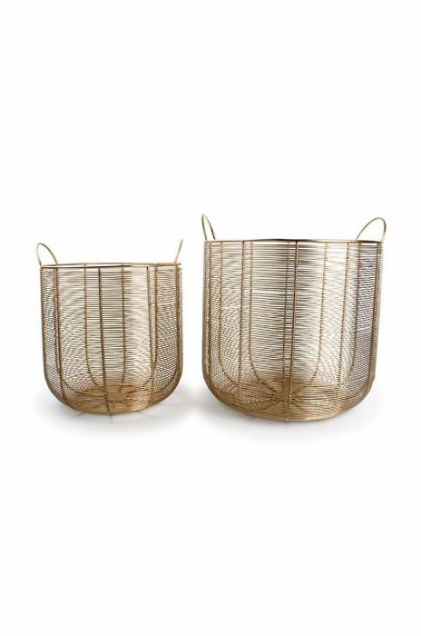 Набір декоративних кошиків S|P Collection Zulu 2-pack колір жовтий