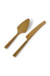 Лопатка та ніж для торта Salt&Pepper Equip 2-pack колір жовтий (3522728)