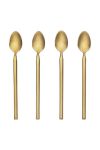 Набір довгих ложок для напоїв Broste Copenhagen 4-pack колір жовтий