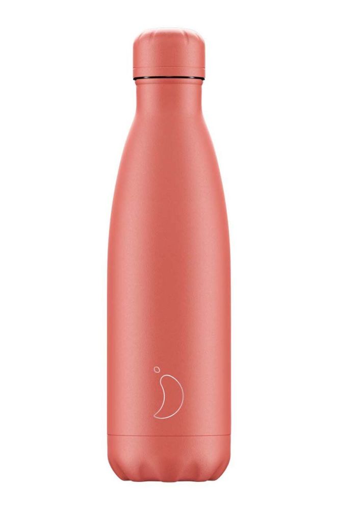 Термічна пляшка Chillys Pastel 500 ml колір помаранчевий