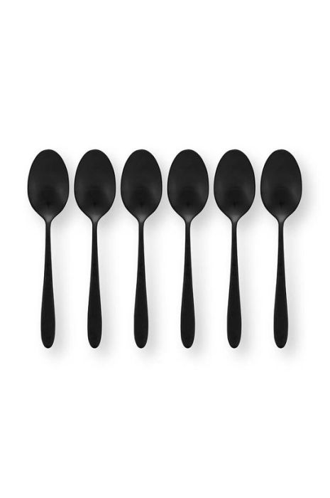 Набір чайних ложок vtwonen 6-pack колір чорний
