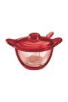 Цукорниця з ложечкою Guzzini Gocce колір червоний