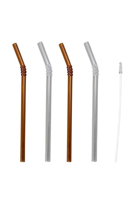 Набір трубочок зі щіточкою Byon Smile 4-pack колір барвистий