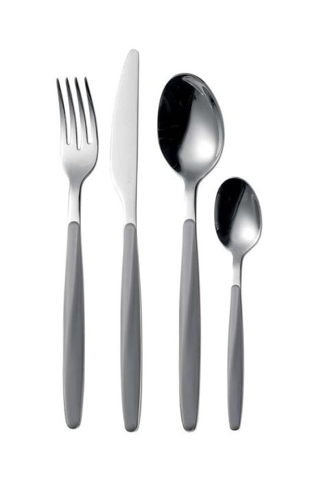 Набір столових приборів на 6 персон Guzzini My Fusion 24-pack колір сірий (3652466)