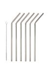 Набір трубочок зі щіточкою Dorre 6-pack колір сірий