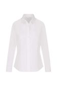 Бавовняна сорочка Seidensticker жіноча колір білий regular класичний комір (2953351)