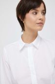 Бавовняна сорочка Seidensticker жіноча колір білий regular класичний комір (2953351)