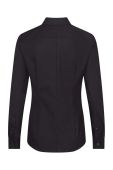 Бавовняна сорочка Seidensticker жіноча колір чорний slim класичний комір (2956861)