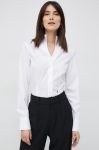 Бавовняна сорочка Seidensticker жіноча колір білий slim