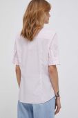 Бавовняна сорочка Seidensticker жіноча колір рожевий slim класичний комір (3315834)