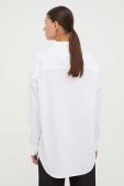 Бавовняна сорочка Samsoe Samsoe жіноча колір білий relaxed класичний комір (3461544)