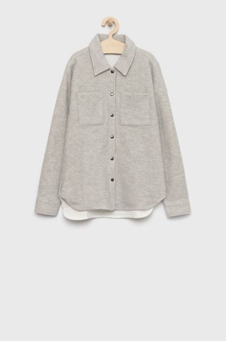 Дитяча сорочка Name it колір сірий