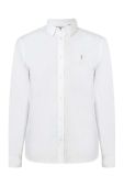 Сорочка AllSaints чоловіча колір білий regular класичний комір