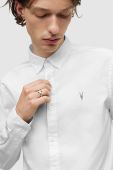 Сорочка AllSaints чоловіча колір білий regular класичний комір