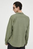 Сорочка з льону Marc O'Polo колір зелений regular класичний комір (3166019)