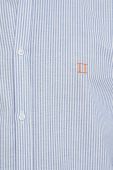 Бавовняна сорочка Les Deux чоловіча regular комір button-down колір блакитний (3035099)