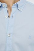 Бавовняна сорочка Marc O'Polo чоловіча regular комір button-down колір блакитний
