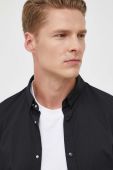 Сорочка Armani Exchange чоловіча колір чорний slim комір button-down (3350933)