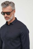 Сорочка Armani Exchange чоловіча колір синій regular класичний комір (3441172)