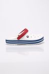 Шльопанці Crocs CROCBAND 11016 чоловічі колір білий 11016.WhiteBlueJean-WhBluJean