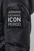 Пухова куртка Armani Exchange жіноча колір чорний зимова (1585967)
