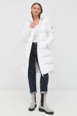 Пухова куртка Armani Exchange жіноча колір білий зимова (2660867)