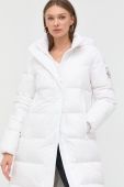 Пухова куртка Armani Exchange жіноча колір білий зимова (2660867)