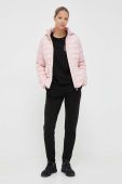 Куртка EA7 Emporio Armani жіноча колір рожевий перехідна (3448626)