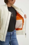 Куртка-бомбер Alpha Industries Ma-1 Teddy жіночий колір бежевий перехідна oversize 108102.16-cream