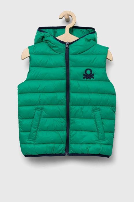 Дитяча безрукавка United Colors of Benetton колір зелений (3211786)