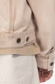 Джинсова куртка Guess чоловіча колір бежевий перехідна oversize M3GU97.D4RU0-TNMT