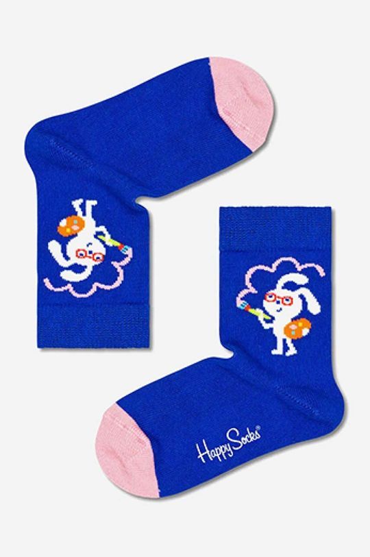 Шкарпетки Happy Socks Painting Bunny колір блакитний