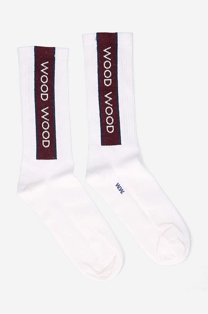Шкарпетки Wood Wood Conor Logo Sport Socks колір білий 12149201.9517-WHITE