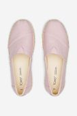 Еспадрилі Toms Heavy Twill Platform Rope Alpargata колір рожевий