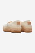 Еспадрилі Toms DARK NATURAL колір бежевий на платформі