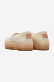 Еспадрилі Toms DARK NATURAL колір бежевий на платформі