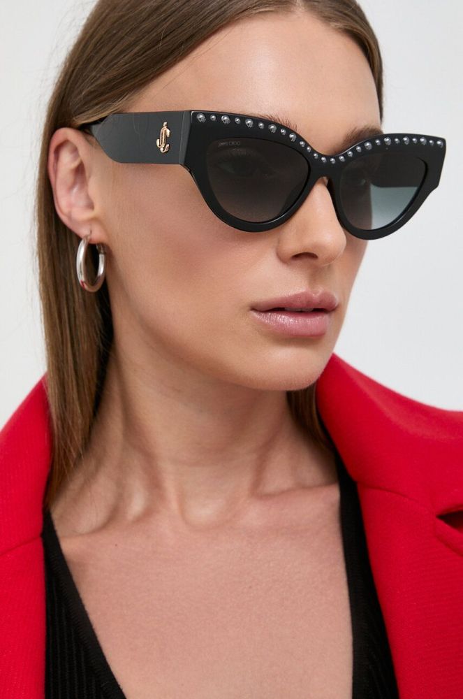 Сонцезахисні окуляри Jimmy Choo жіночі колір коричневий (3536604)