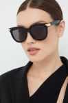 Сонцезахисні окуляри Bottega Veneta жіночі колір чорний (2475923)