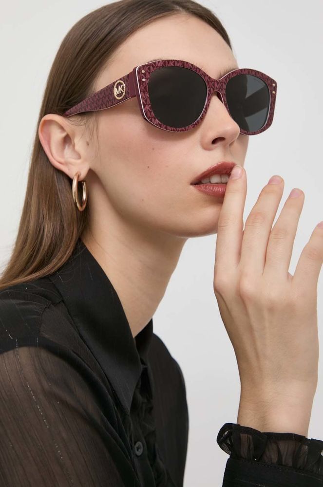 Сонцезахисні окуляри Michael Kors жіночі колір бордовий (2795722)