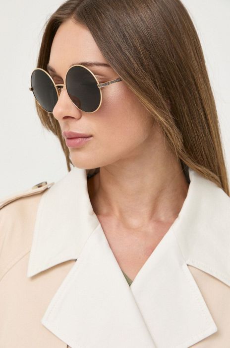 Сонцезахисні окуляри Jimmy Choo Oriane жіночі колір чорний