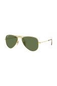 Дитячі сонцезахисні окуляри Ray-Ban Junior Aviator колір зелений 0RJ9506S-Polarized