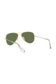 Дитячі сонцезахисні окуляри Ray-Ban Junior Aviator колір зелений 0RJ9506S-Polarized