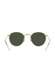 Дитячі сонцезахисні окуляри Ray-Ban Round Kids колір зелений 0RJ9547S
