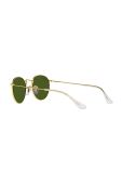 Дитячі сонцезахисні окуляри Ray-Ban Round Kids колір зелений 0RJ9547S-Polarized