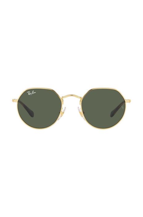 Дитячі сонцезахисні окуляри Ray-Ban Junior Jack колір зелений 0RJ9565S